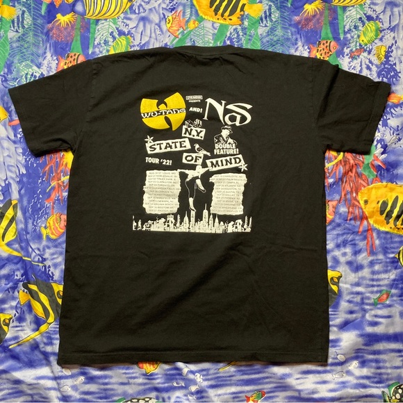 Preloved Nas & Wu-Tang Clan Live Nation New York State Of Mind Tour 2022 Shirt - Picture 4 of 4